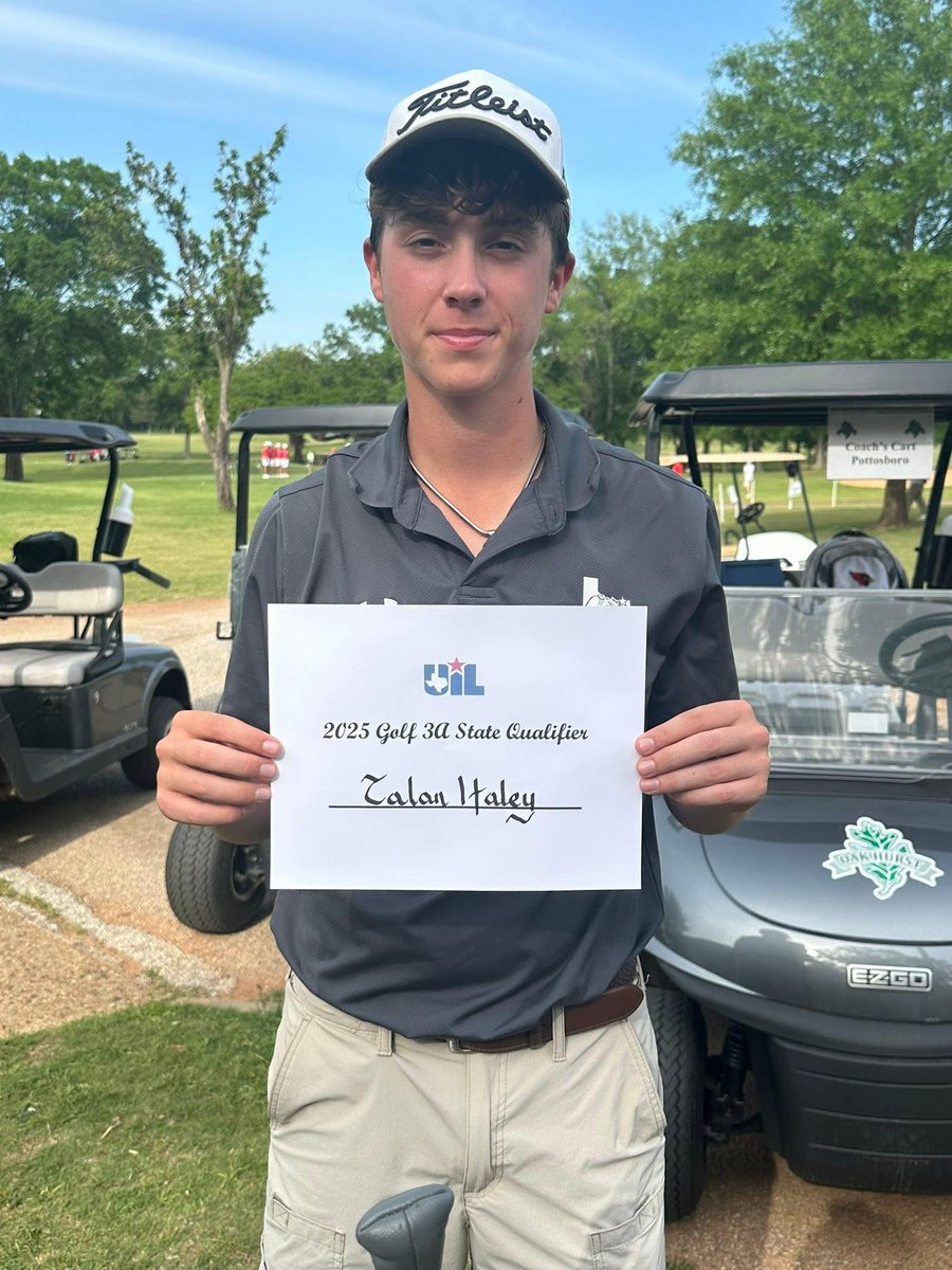 Howe's Talan Haley qualified for 3A state golf tournament for the second time in three seasons with a fifth-place finish at Class 3A Region II tournament

Tioga’s Zander Zafar qualified for 2A state golf tournament for second straight season after finishing third in a playoff