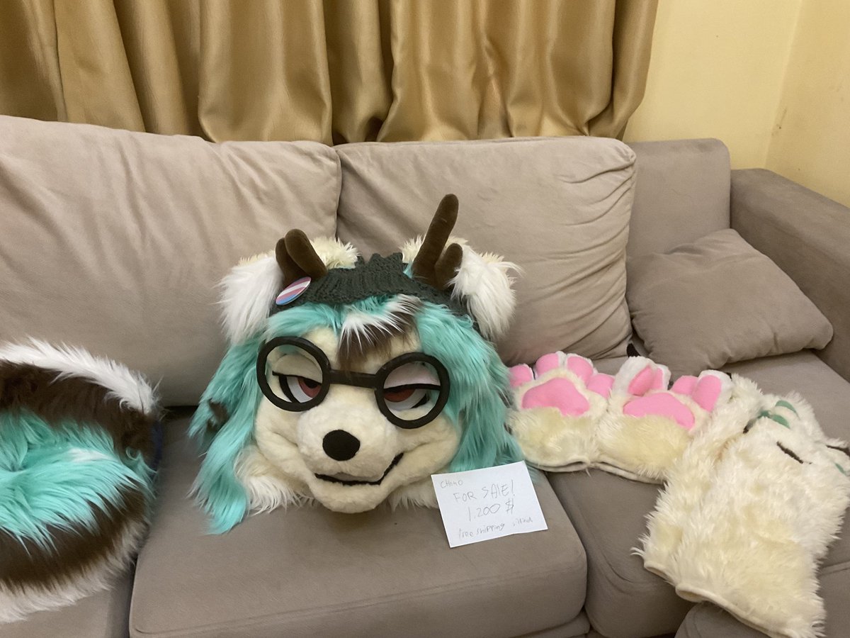 Trindsess's tweet photo. After alot of thinking and alot of thoughts, i would like to sell one of my fursuit for 1000$ their name is choko
DM me if interested

Would like them to have a new home who can take care of them better
Include beanie, eyelids, and the glasses

#fursuit #fursuitsale #furry https://t.co/d41GPKLf0a