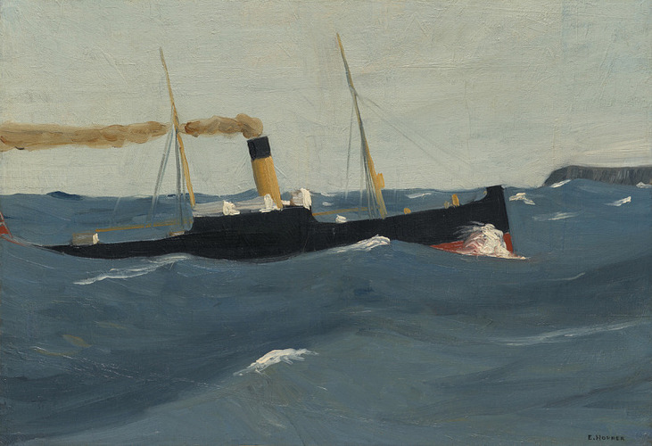 Tramp Steamer - 1908 #artbots #hopper