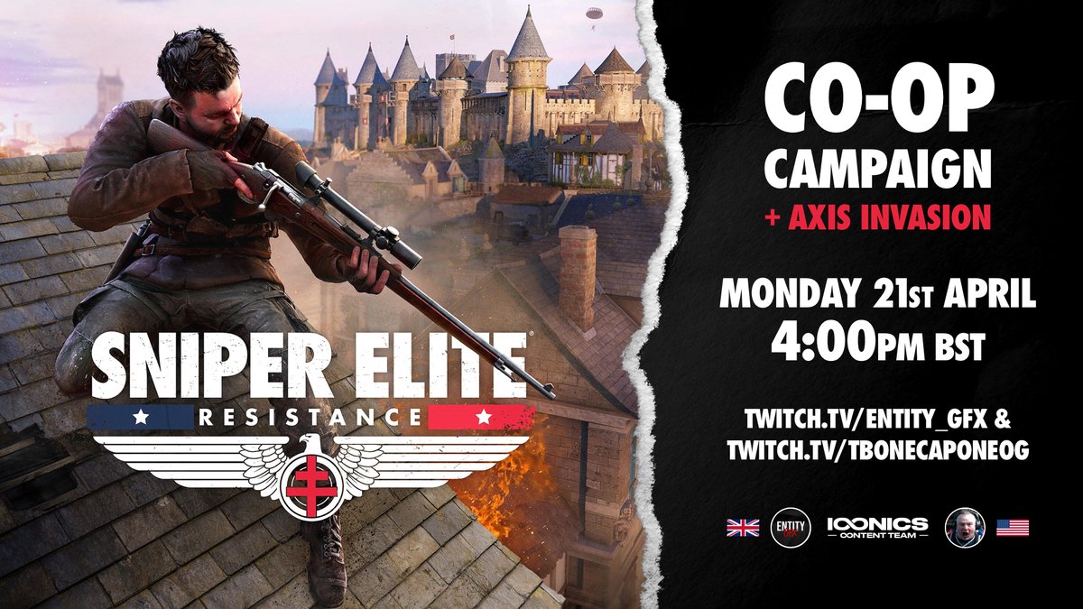 STREAM UPDATE! 🚨

New Date - Monday 21st April🗓️🕓
Collab Stream with @CactusBengal 🇬🇧🇺🇸

Get It Downloaded - Come &amp; Snipe Us🪖
Free on Gamepass &amp; Cross Platform🎮