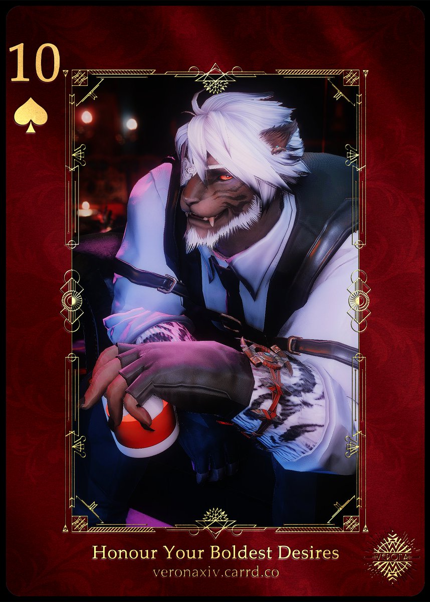 Hey you, feeling lucky tonight? Maybe come and have a bet?  Don't worry, drinks are on me, you are not going away empty handed.

Casino Verona👇
Reopening: April 19th, 8pm GMT+8 Tonberry, Shirogane W9P46  

📷:<a href="/KeikoFFXIV/">Keiko</a> 
#VeronaXIV