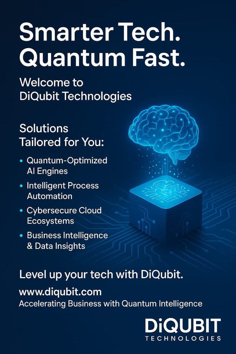 diqubit's tweet photo. DiQubit Technologies Accelerating Digital Transformation With Quantum AI #itconsulting #Quantumcomputing #Artificialintelligence #ceo #managers #itemployees #advancetechnology #softwaredevelopment #cybersecurity #aerospaceanddefense #itinfrastructure #spaceprograms #diqubit https://t.co/3pkMccFhWN
