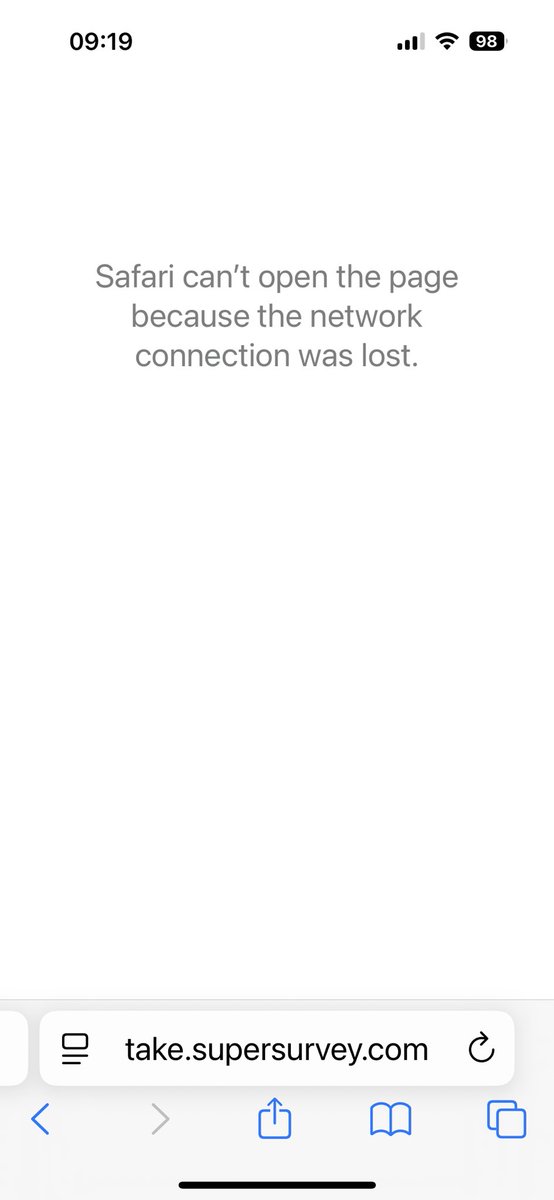 secondhand_shed's tweet photo. @TheDabbers All I get when I try to vote !! https://t.co/4vHgwSaM6l