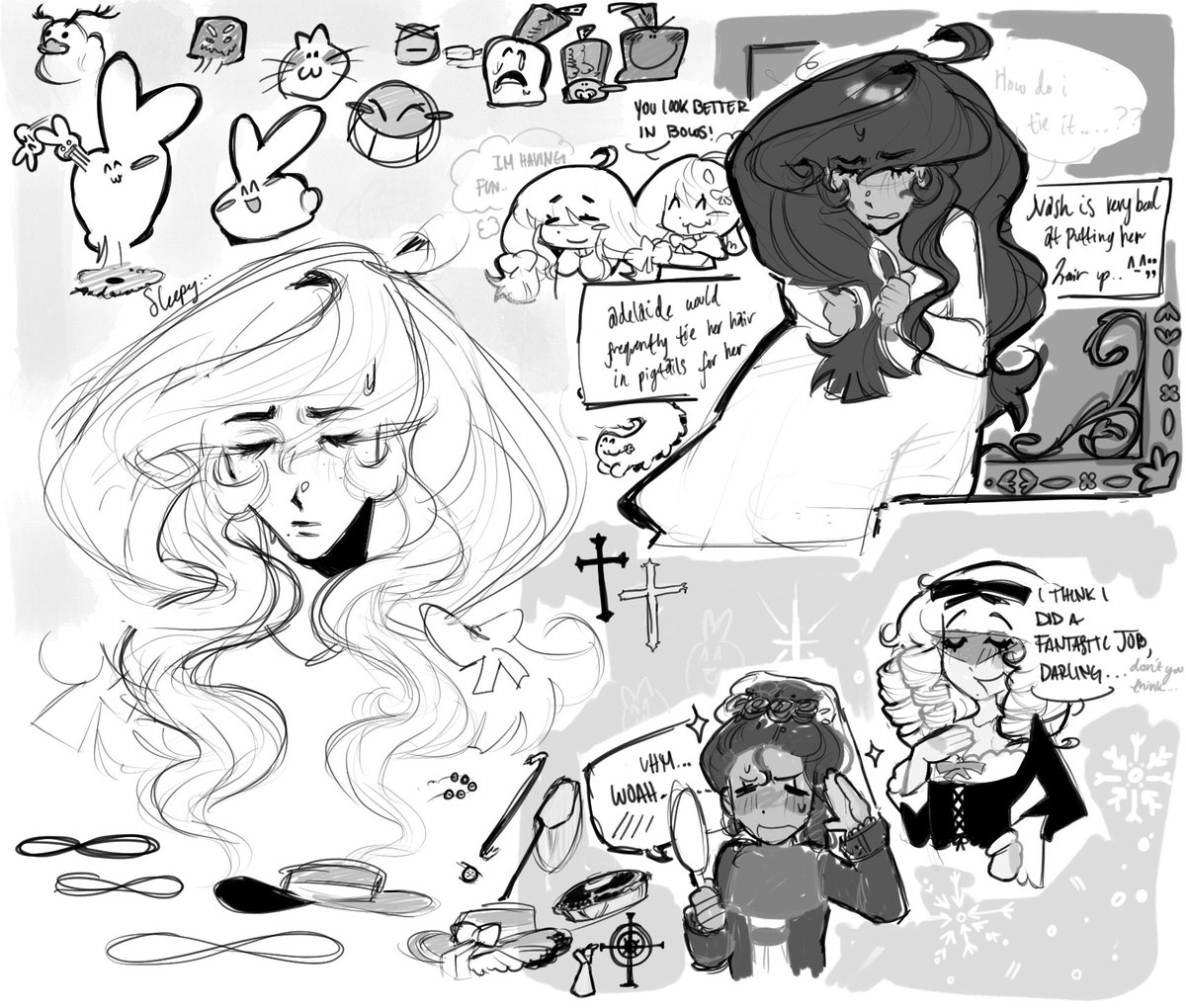 also.. some doodles I did for fun… ^-^