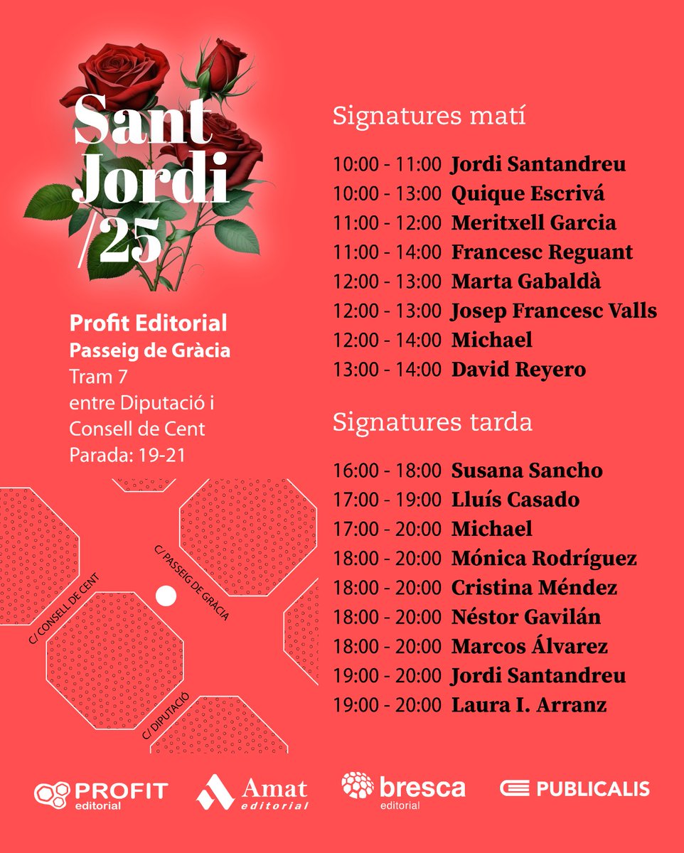 Us esperem un any més al Passeig de Gràcia de Barcelona! 🌹
-
-
¡Os esperamos un año más en Passeig de Gràcia de Barcelona! 🌹

#SantJordi2025

<a href="/amateditorial/">Amat Editorial</a>