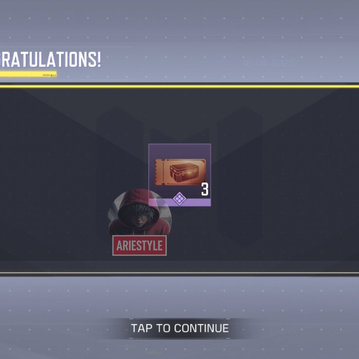 origaries's tweet image. Redeem Code: CTTNZBZ8UA
🎁 3x Bronze Crate Coupon

Only Garena CODM players can redeem.