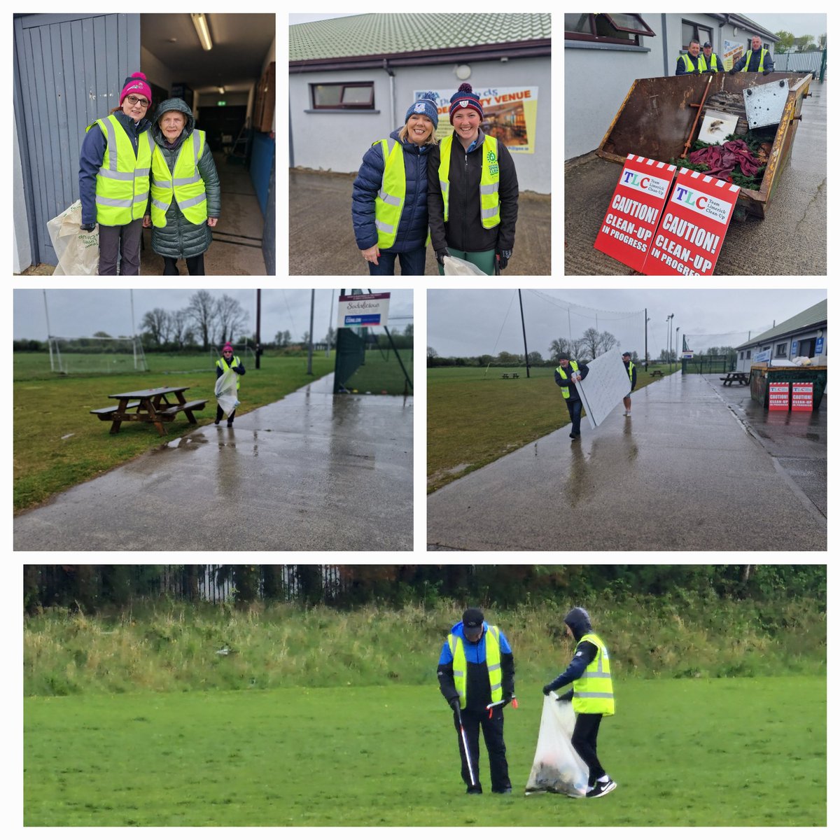 Wet morning but smiles all round in <a href="/NapGAA/">Na Piarsaigh GAA</a> for this mornings #TLC10 always a #GoodFriday community favorite <a href="/TLC_Limerick/">Team Limerick Clean-Up</a>