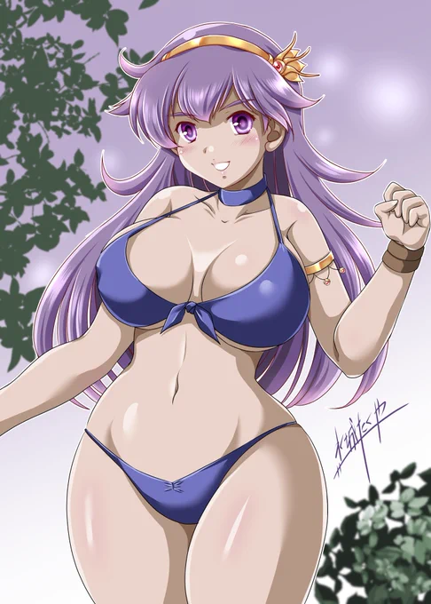 アテナ1Pカラーと2Pカラー二人同時プレイのアテナだったら2Pはヘレネになりそうだけどというかアテナフルスロットル復刻して欲しいよ 