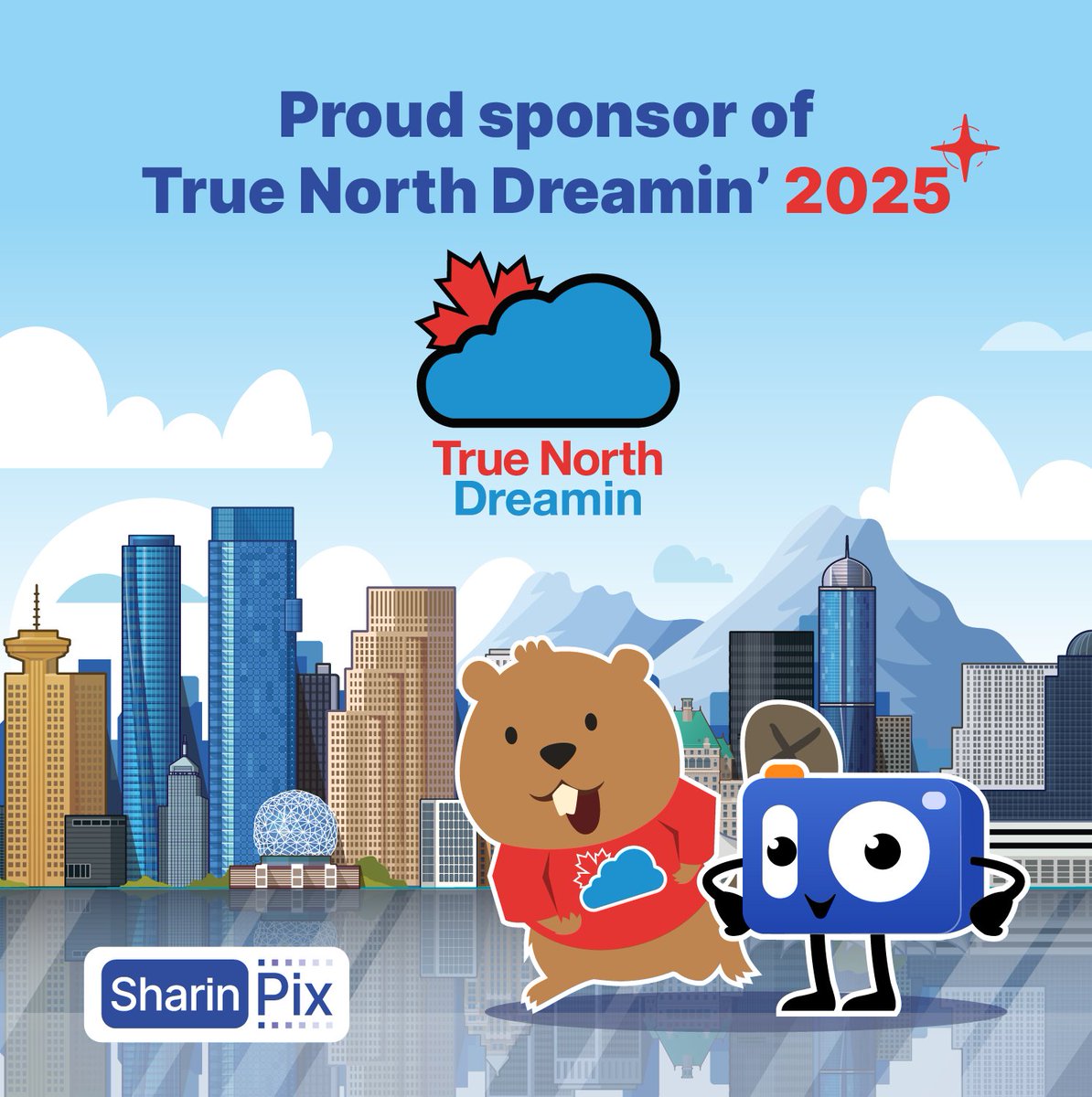 Next week, the SharinPix team is heading to Vancouver for the return of True North Dreamin! Stop by for a free pro headshot and a turn in our photo booth! 📸

See you in Vancouver on April 24th and 25th at the Nest on the gorgeous campus of the University of British Columbia. 🍁