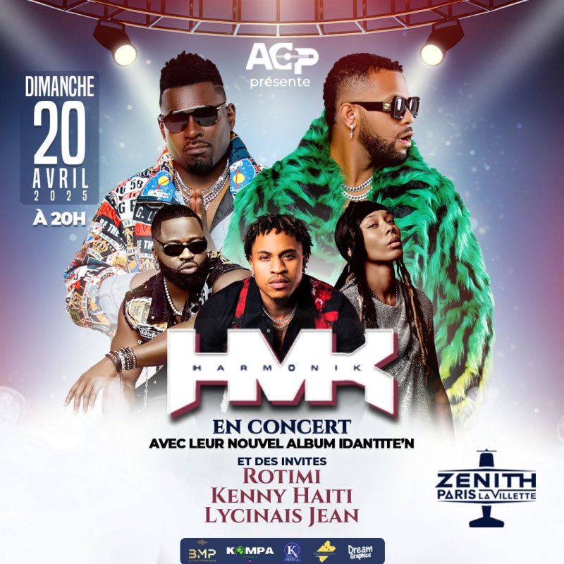obasberlin's tweet photo. Paris ! You know what time it is ! Harmonik Time 🇭🇹 🔥🔥 Ce dimanche le concert sera Incroyablement Diferan venez tôt pour ne rien rater.

🎟️ https://t.co/fHvWhvgTnV
🎟️ https://t.co/kdBysodvmA
#haiti #kompa #konpa #paris #zenith #pralgenzen #kotepleziayemprale https://t.co/9XTeRpF6JX