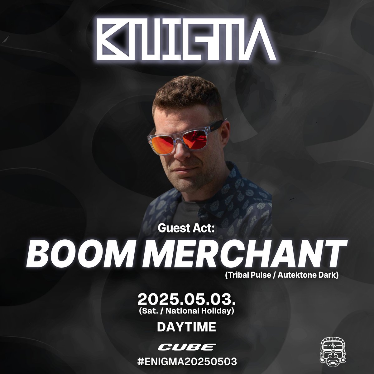TODAY!!!!!!!!
ホンジツ!!!!!!!!
あと数時間!!!!!!!!
思いっきりテクノを浴びてGWをスカッと過ごそう!!!!!!!!

bit.ly/enigma20250503

お得なディスカウントフォームに登録して、麻布台ヒルズの向かい側、サウンドシステム最強クラブ「CUBE」に集合！

#ENIGMA20250503