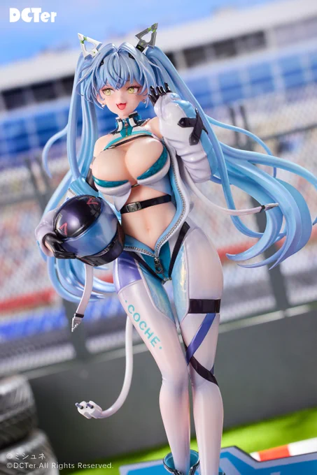 RPキャンペーン "ん～、今日もいい陽射し……あ、レース? ま、まあ、適当に勝っちゃうよ～"予約受付中1/7スケールフィギュア「レーサーロボット - アイラ」を記念して、フィギュアを抽選で1名様にプレゼント▼応募方法①【】をフォロー②期間中にこの投稿をRT 