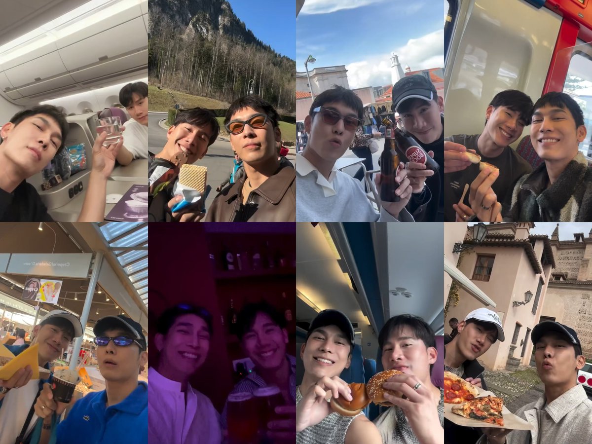 shiori22rir's tweet photo. Memories of a wonderful trip through five countries! 📸🇩🇪🇵🇹🇪🇸🇦🇹🇸🇰🍻🍦🍔🍕😋😋💕

@octotul #tul_pakorn #ตุลย์ภากร
@MSuppasit #MewSuppasit #มิวศุภศิษฏ์
cr. mewsuppasit IG https://t.co/7IWoNtyipT