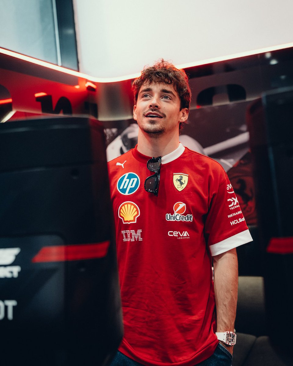 ScuderiaFerrari's tweet photo. Kicking off our Friday with a meet and greet 🙌 https://t.co/9KnjeJmpMT