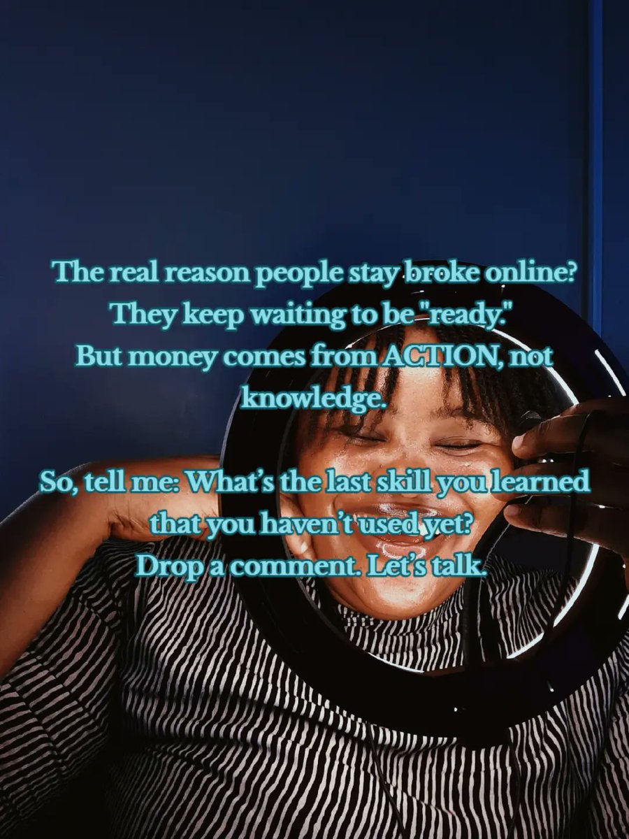Xstabrownson's tweet image. Learning without execution is just expensive procrastination. You don’t need another course—you need to start doing. 
What’s the last skill you learned but never used? Let’s talk.  #MakeMoneyOnline #EntrepreneurMindset #ExecutionOverExcuses