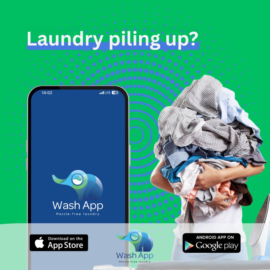 Washapp_'s tweet photo. No time to wash &amp; fold?

We get it—life is busy! 

That’s why #WashApp connects you with professional #laundries &amp; local service providers for a hassle-free experience.

📲 Download soon &amp; say goodbye to laundry stress! https://t.co/yA9LhucEjS