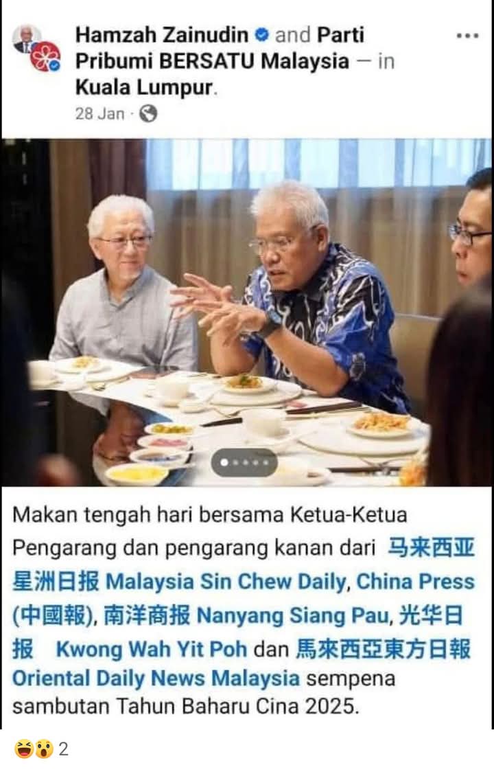 its_pian_only's tweet photo. @NaratifRakyat Aritu mse lepak dinnee ngn bekas menteri depa bagi misi baru.. https://t.co/O3Asg2xbKj