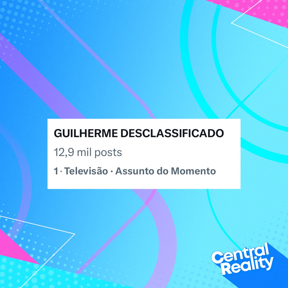 centralreality's tweet photo. 🚨AGORA: A hashtag “GUILHERME DESCLASSIFICADO” é o assunto mais comentado do Twitter/x. 

Internautas alegam que Guilherme obteve vantagem na Prova do Finalista por usar "calça e blusa com proteção térmica". #BBB25 https://t.co/gisVxdqP4C