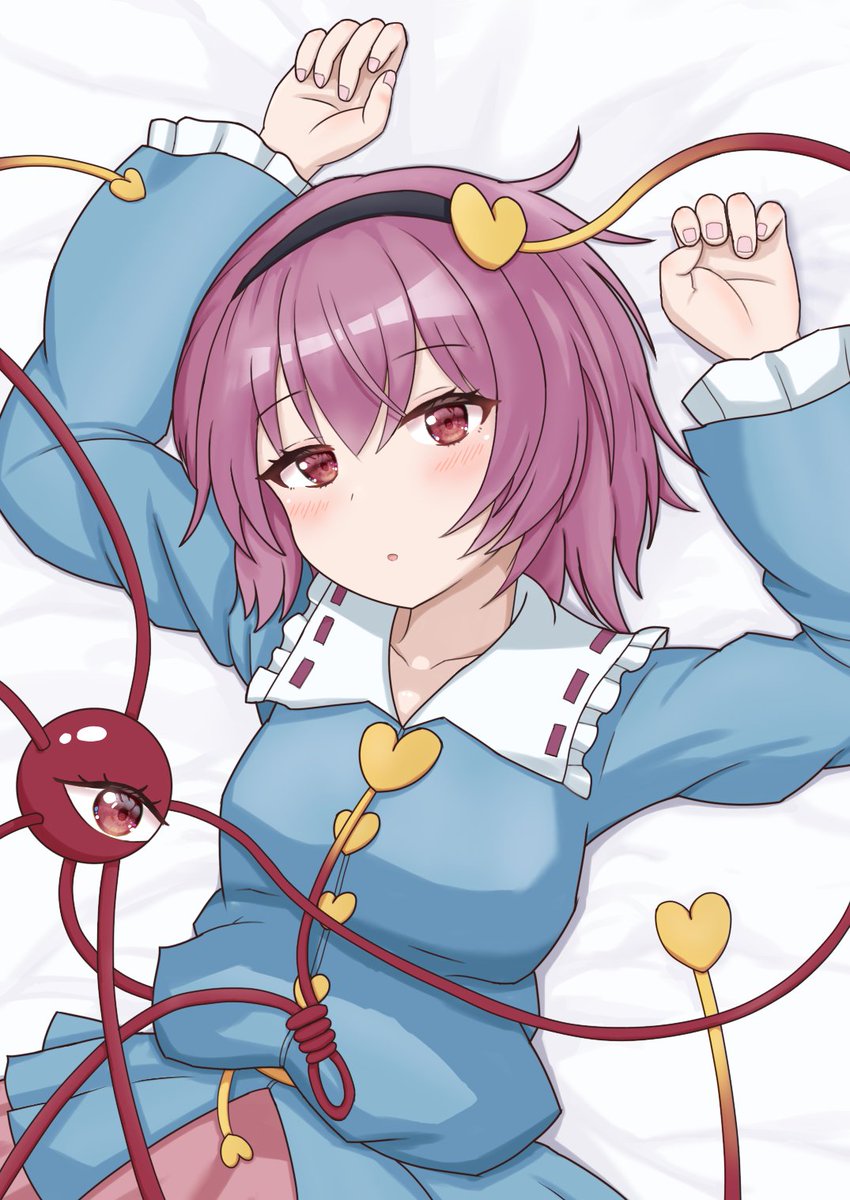 nagamo0061's tweet image. 寝転ぶさとりさん
#古明地さとり #東方Project