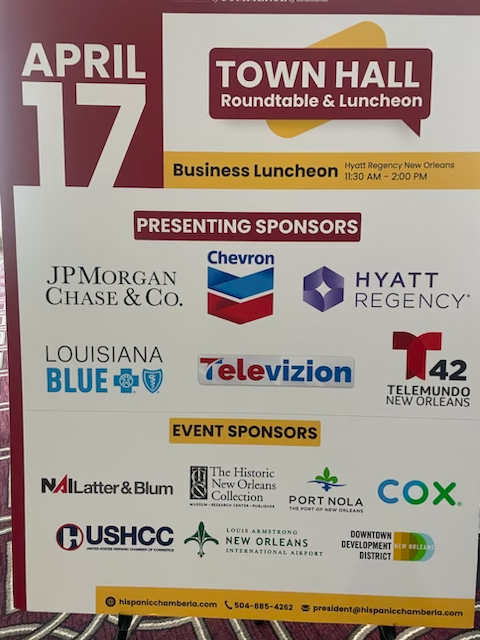 ReadyStartJeff's tweet photo. 📸 We spent yesterday afternoon at the Hispanic Chamber of Commerce of Louisiana's Roundtable and Business Luncheon. Always great to network and see some familiar faces!  (@HispanicCCL) https://t.co/Dkxywrsh6d