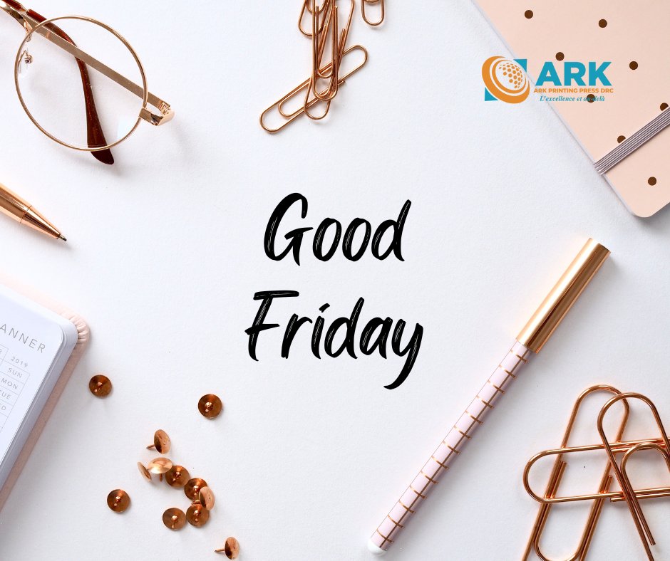 ARK_DRC's tweet photo. ✨ Ark Printing Press vous souhaite un Vendredi Saint empreint de paix, de foi et de sérénité. 🙏 
#VendrediSaint  #ArkPrintingPress https://t.co/8UzRmGzYXA