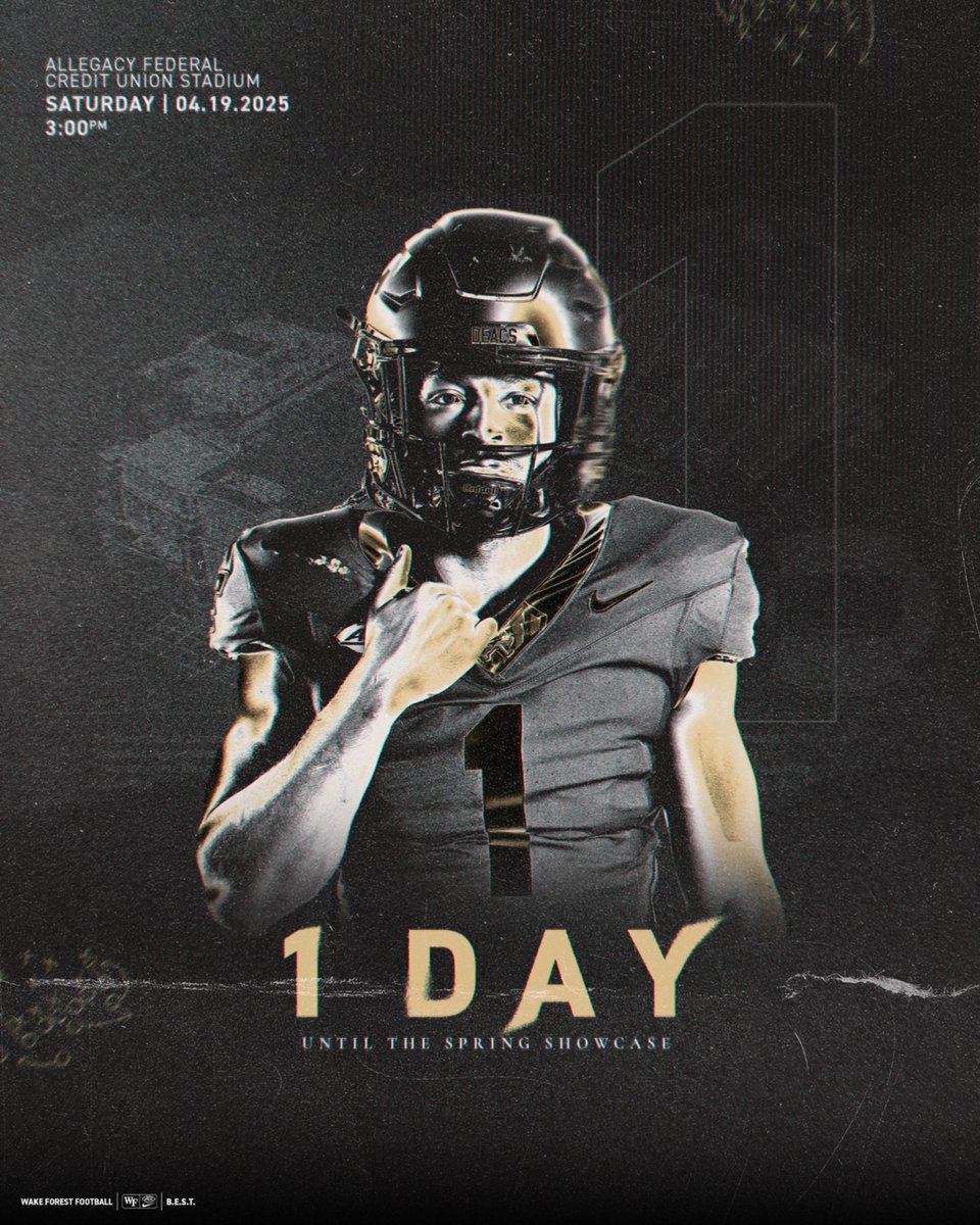 Happy Easter Weekend!!!
Cant wait to see everyone at Allegacy Stadium at 3 pm tomorrow. 
#GoDeacs