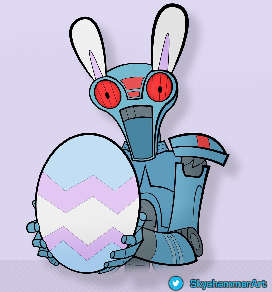SkyehammerArt's tweet photo. Happy Easter! 2V-R8 offers you a big egg!

✨25% off Star Wars commissions on KO-FI! https://t.co/ySMkG3CR9Z

#swtor #swtorart #StarWars #starwarsart #fanart #art #tcw #commissionsopen https://t.co/g1xTarWOzU