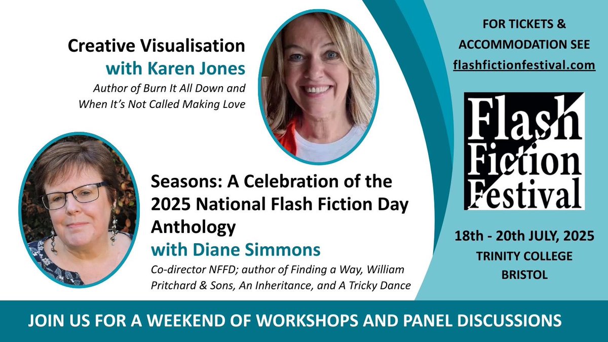 We’ve a reading session from <a href="/nationalflashfd/">National Flash Fiction Day</a> anthology hosted by <a href="/scooterwriter/">Diane Simmons 💙</a> &amp; Ingrid Jenzrejewski &amp; a creative visualisation session to inspire, led by Karen Jones