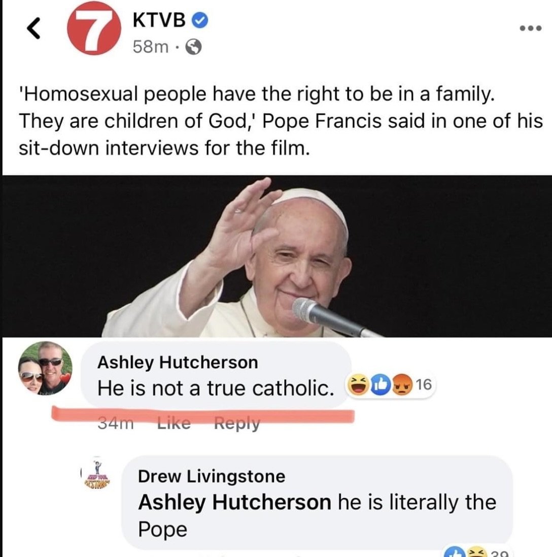 BSwirlsi's tweet photo. I am a Feral Heathen. As long as you are both consenting adults, I don't give a damn who you bump bathing suit parts with. #DopePope #LoveisLove https://t.co/QEcGwNVdEM