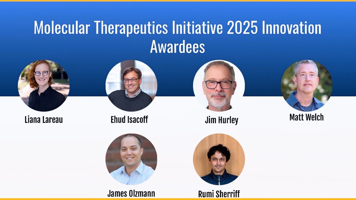🧬 Announcing the 2025 MTI Innovator Awardees! The Molecular Therapeutics Initiative (MTI) is proud to support six groundbreaking researchers with $90,000 in funding and access to our drug discovery and medicinal chemistry platforms. In a time of rising uncertainty in federal