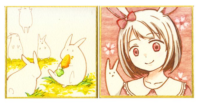 去年描いた色紙にちょっと色を足してみました

修正したいとこいっぱいあるけどできないのが手描きの醍醐味…!😂 