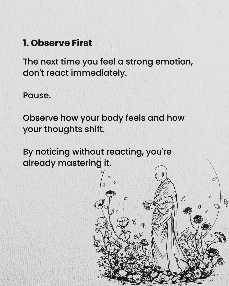 MasteryNotes's tweet photo. HOW TO MASTER YOUR EMOTIONS:
[in six steps]

1. https://t.co/PDYj3ofylf