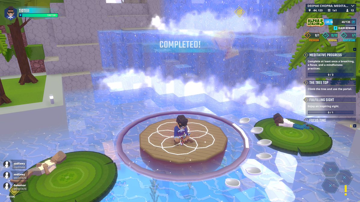 tioteii's tweet photo. Free meditation classes in @TheSandboxGame ✌ https://t.co/RrksbFq1q9 #AlphaSeason5 https://t.co/XEqLdYPGuA