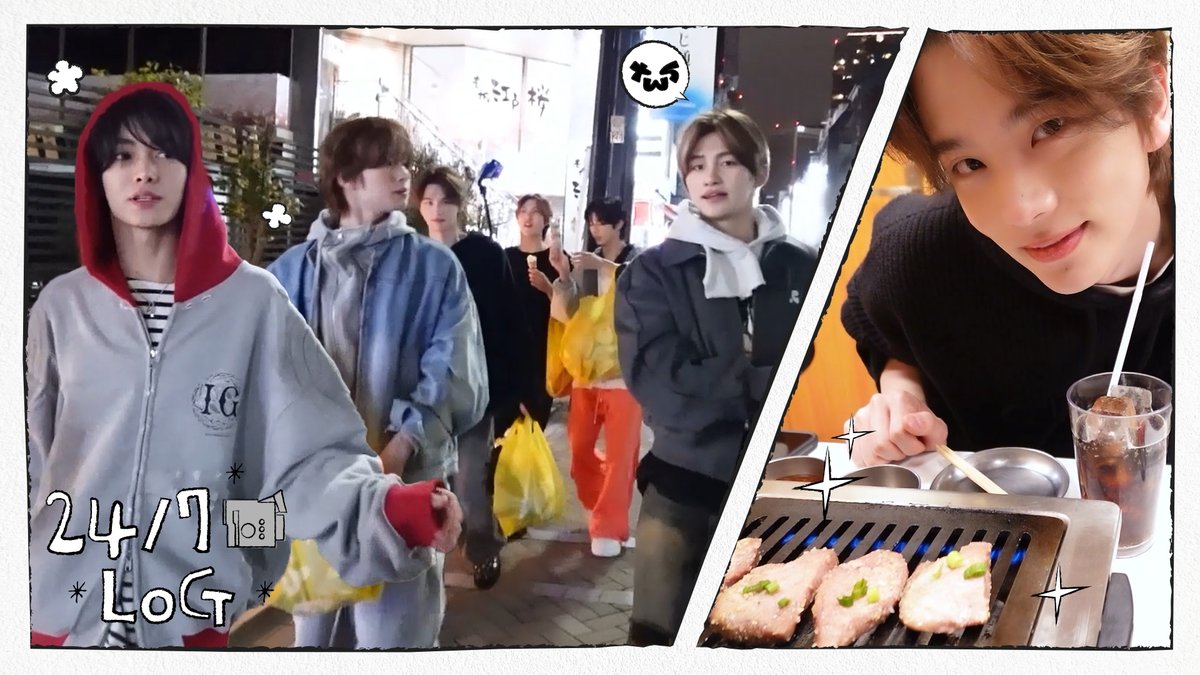 TWS_PLEDIS's tweet photo. [24/7📹LOG] 도쿄에서 산책 후 먹방 하는 건 멋지지 않아? (With. 야키니쿠) I TWS(투어스)

https://t.co/thxQlbsrnj

#TWS #투어스 #247WithUs
#247LOG https://t.co/Nt5zsxXoei