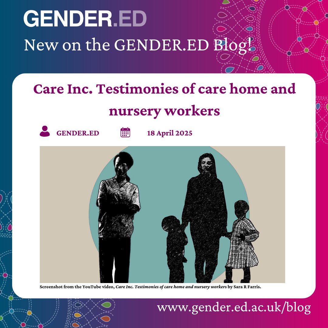 Sara R Farris shares her hard hitting film on the racialized work of social reproduction in paid care work on our blog today bit.ly/4lGyKEY