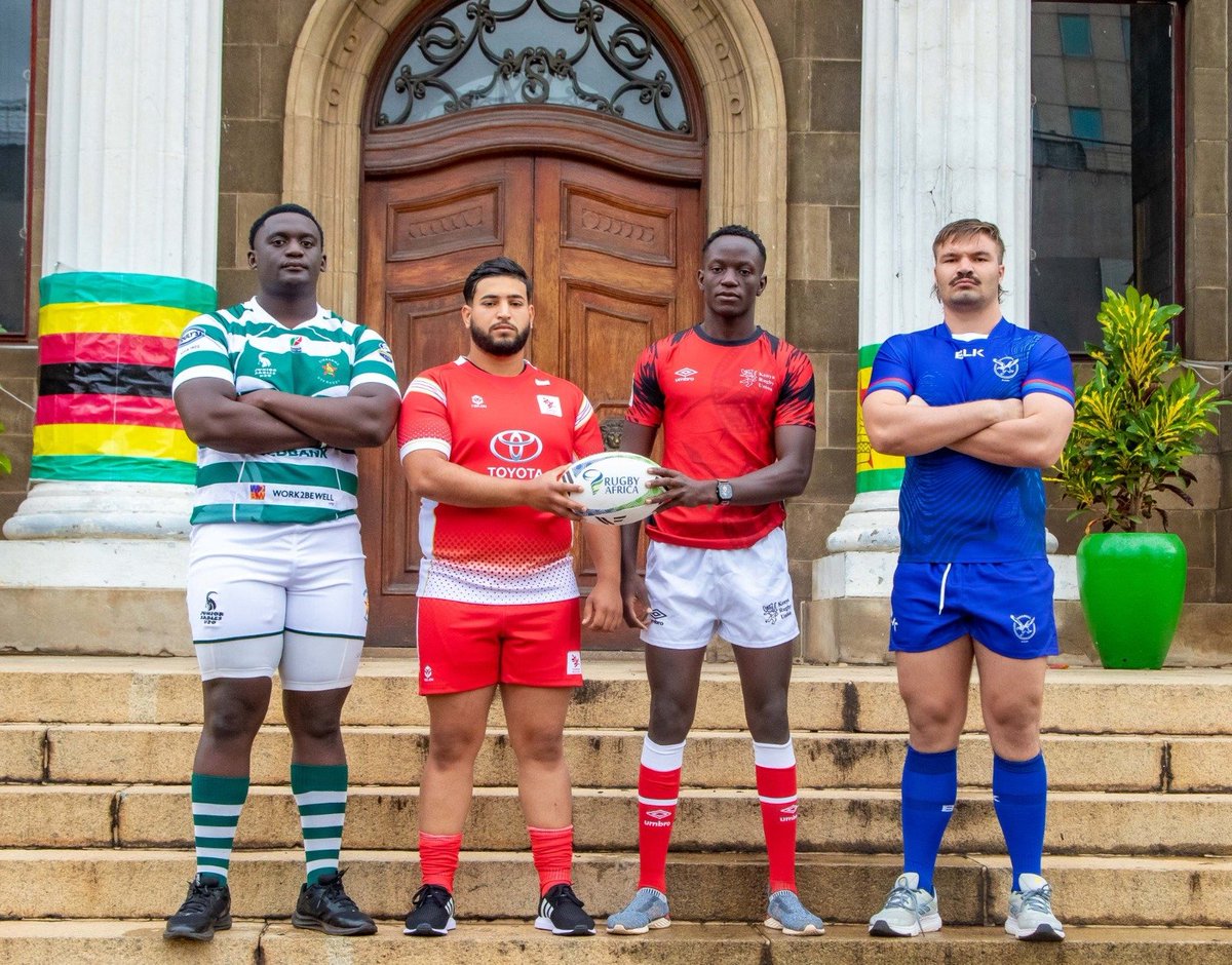 ZTNPrime's tweet photo. Rugby Afrique Barthes Trophy 2025: Captains photoshoot.
#GetThePicture #Zimbabwe #BarthesTrophy https://t.co/FomP9k2T4e