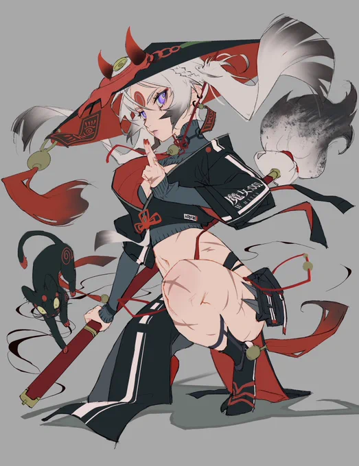 OC魔女作業中 