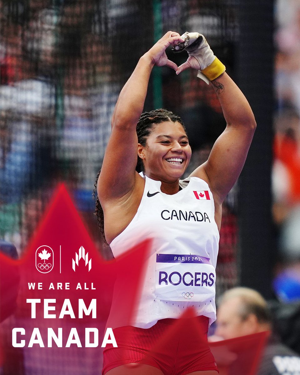 Camryn, your strength inspires a nation. 

As a gold medallist in hammer throw, you’ve shown us how to rise with power and pride.

Because beyond the throw… We are all Team Canada. ❤️