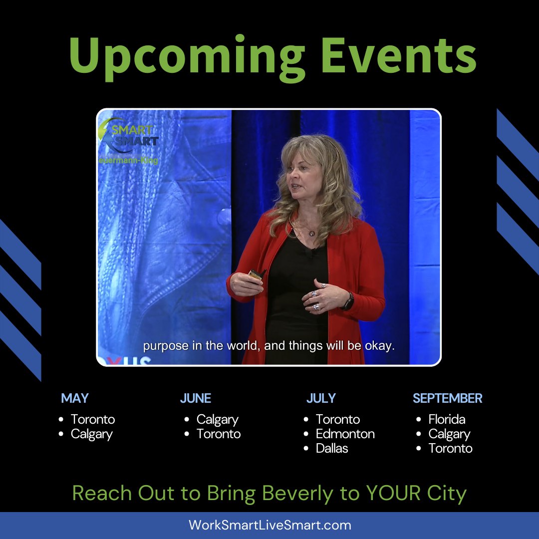 Is YOUR location on my itinerary? 
I would love the chance to speak to your organization when I am there. 

Reach out to WorkSmartLiveSmart.com if you would like more information.

Let's TALK!

#mentalhealth #resiliency #leadership #toxicity