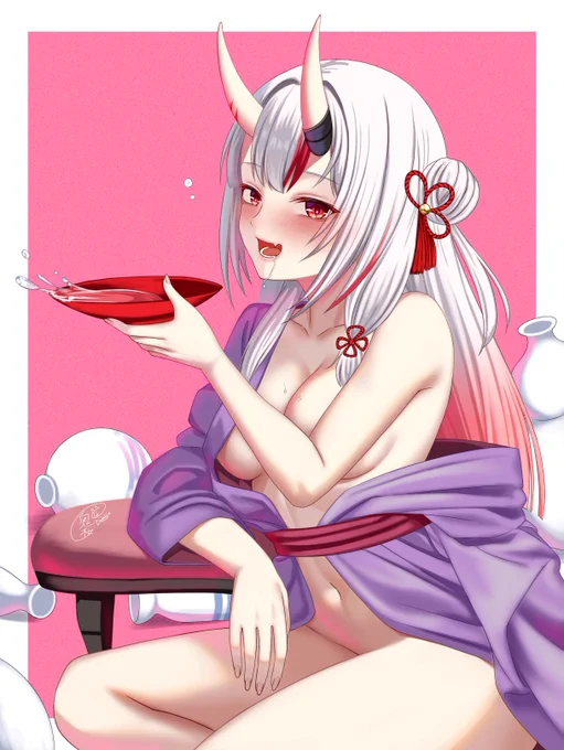 「酔っちゃった余/////」 #百鬼絵巻 