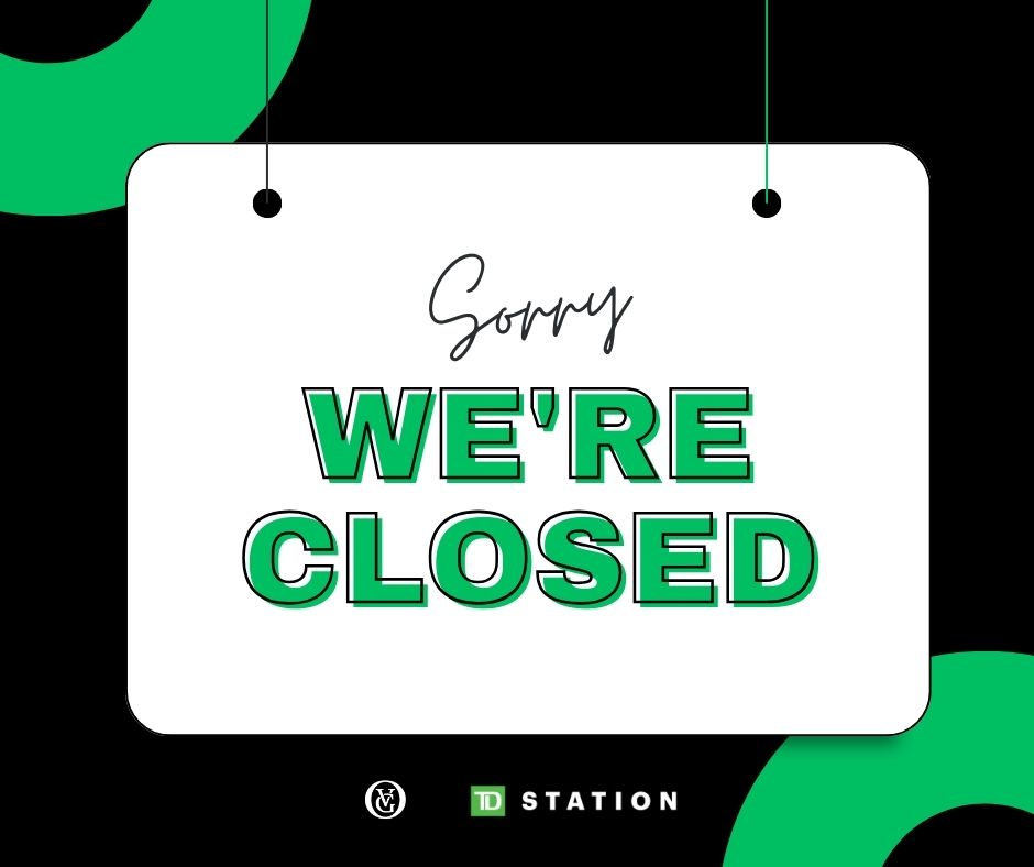 We're closed for Good Friday. We'll re-open on Monday. Have a great long weekend!
