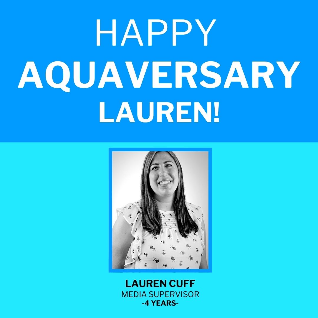 💙🎉🩵 Happy 4th #Aquaversary to our Media Supervisor, Lauren! She nails high-impact placements and makes every ad dollar count—helping our clients shine across every channel. #TravelandTourism #DestinationMarketing