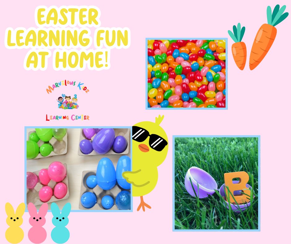ML_Outreach's tweet image. 🐣 Easter fun at home = learning made playful!
Try jellybean counting, egg sorting, or an alphabet egg hunt with your little one. Great for early math &amp;amp; literacy skills! 
#MarvelousKidz #EasterLearning #ParentTips #EarlyChildhoodAtHome #MLO #HandsOnLearning #LearningThroughPlay