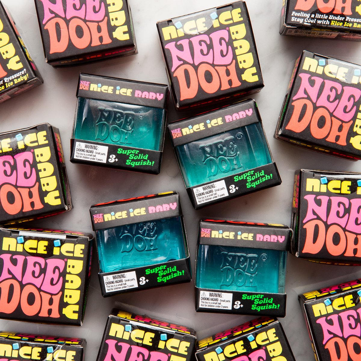 newburycomics's tweet photo. Nice nice baby 🧊 the tiny version of Nee Doh's Nice Cube is exactly what you need-oh.

#nicenicebaby #needoh #nicecube https://t.co/1D1ZPLtSvj
