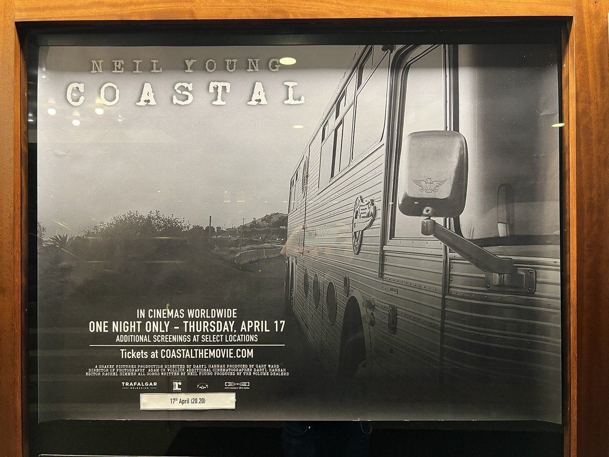 ‘Neil Young: Coastal' by Daryl Hannah - I loved every second and frame of it. Great cinematography, editing, and a fantastic selection of songs, with beautiful gestures to Willie Nelson and Bob Dylan. I definitely want to watch it again! <a href="/TrafalgarRel/">Trafalgar Releasing</a> #NeilYoungCoastal