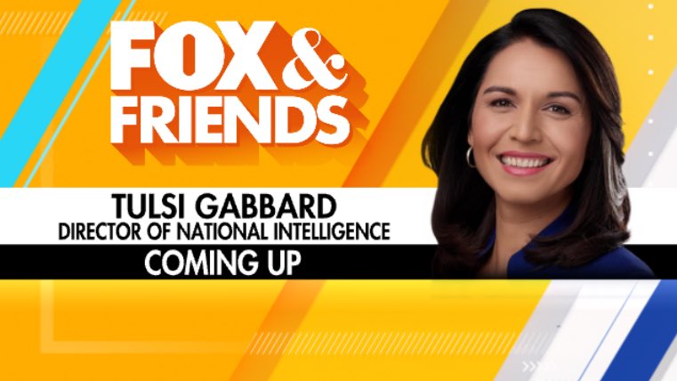 One more hour! Don’t miss <a href="/DNIGabbard/">DNI Tulsi Gabbard</a> coming up at 8:40AM ET