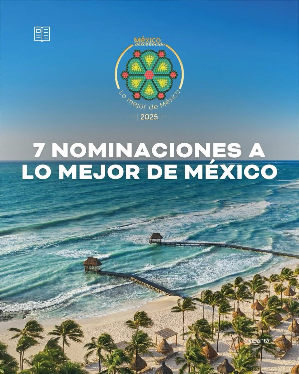 MaraLezama's tweet photo. ¡Nuestro estado tiene 7 nominaciones en los premios Lo Mejor de México de México Desconocido! Un reconocimiento al encanto y riqueza del #CaribeMexicano, playas incomparables, experiencias únicas y destinos que enamoran a visitantes de todo el mundo 🌎.

📲 Vota antes del 20 de abril en https://t.co/lsitOiOnf3 

#UnidosParaTransformar