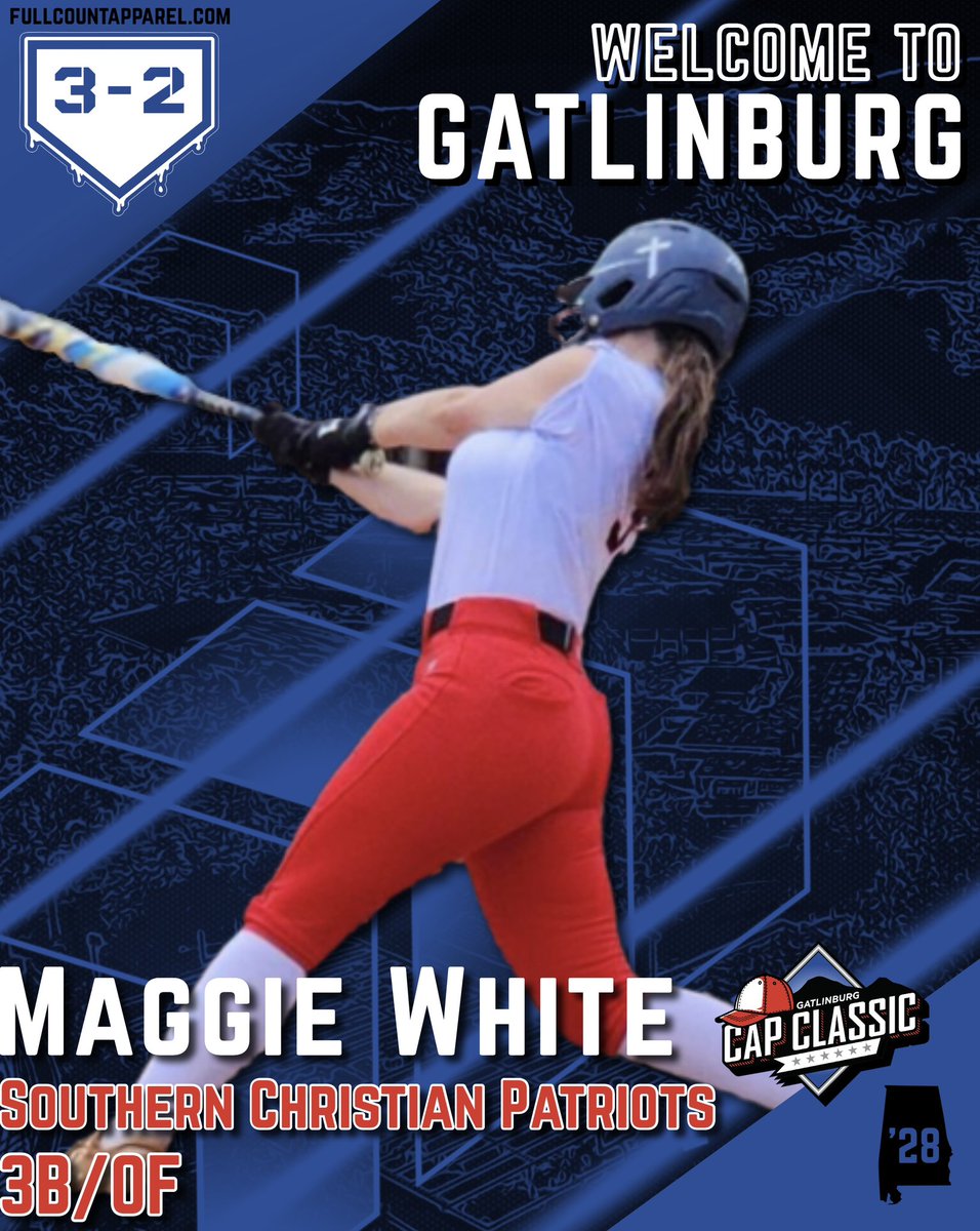 Welcome to Gatlinburg Maggie White! 🥎 C/O ‘28 Southern Christian Patriots (AL)