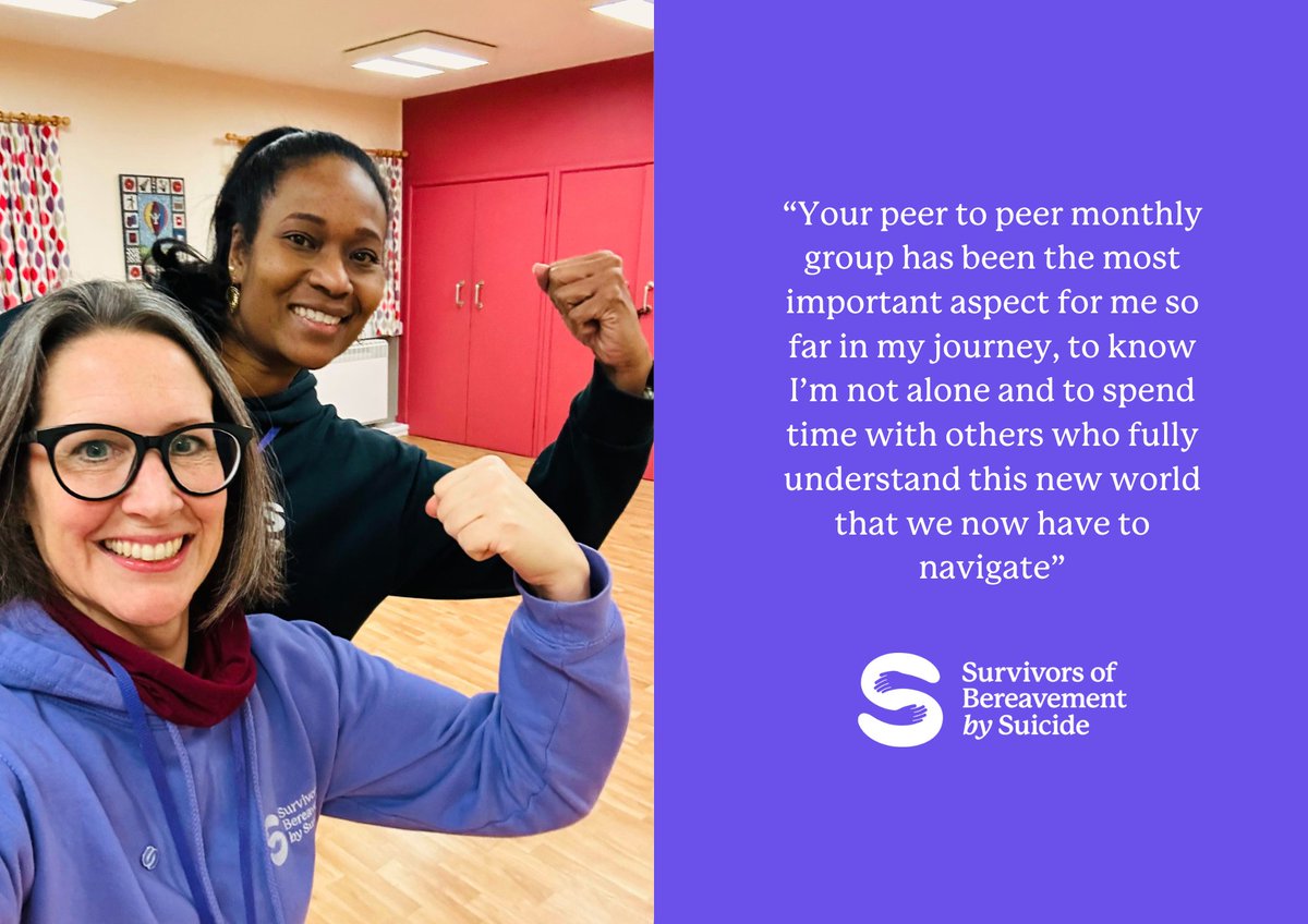 “To know I’m not alone…” That’s the power of peer support 💜

Our monthly suicide bereavement support groups offer a compassionate space to connect with others who understand.

Visit uksobs.com to find your nearest group. You don’t have to face this alone.