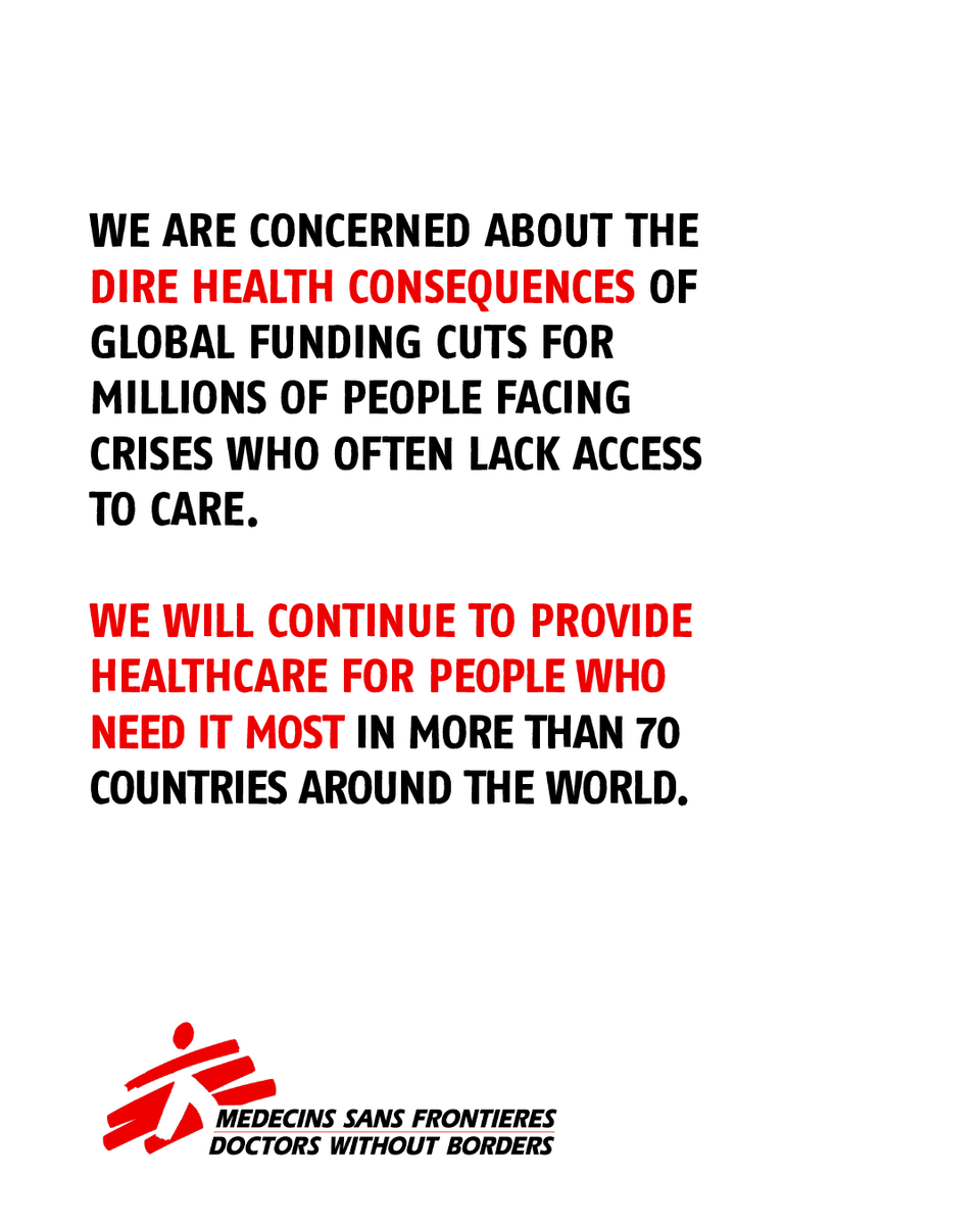 Cuts to humanitarian aid WILL cost lives. 

Disaster-hit communities, women in conflict zones, children threatened by malaria and many others face a future with diminished access to medical care. 

Stand in solidarity and keep the conversation going. 📢